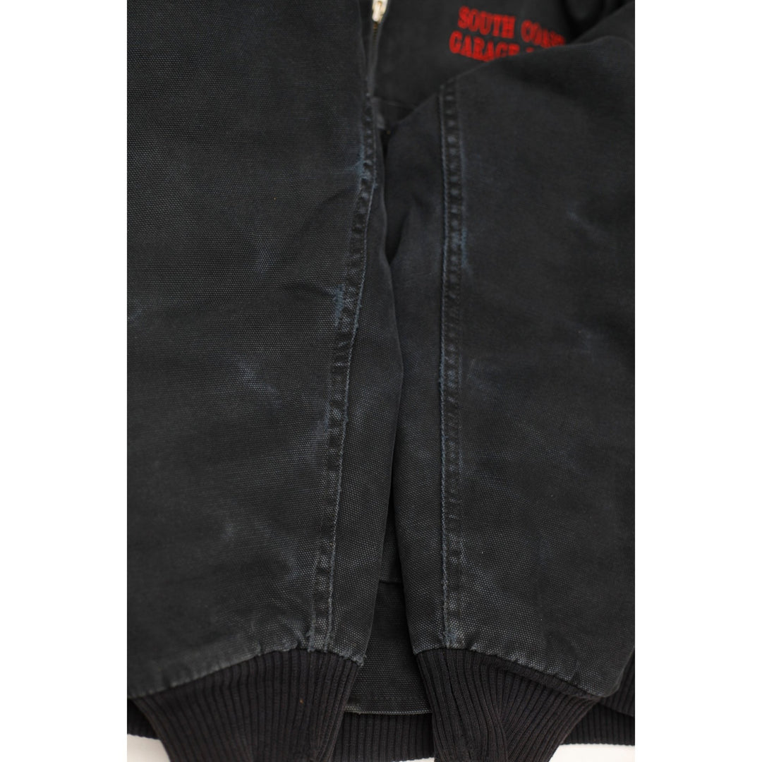 Mens Dickies Hooded Quilt Lined Canvas Duck Work Zip Up Jacket