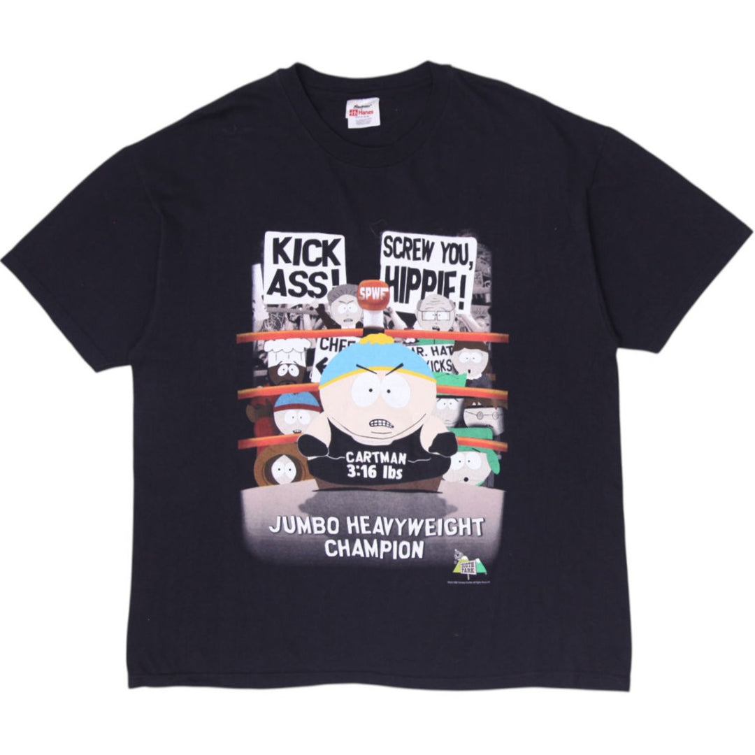 Vintage 1998 South Park Eric Cartman 3:16 Jumbo Heavyweight Champion T-Shirt XL