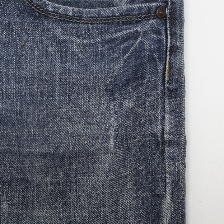 Mens Flypaper Bootcut Faded Blue Denim Jeans Size W33 x L32