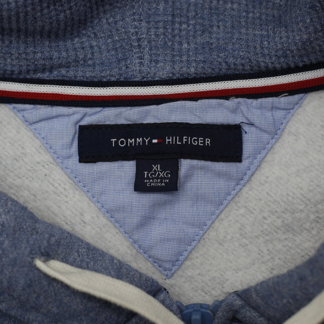 Mens Tommy Hilfiger Full Zip Fleece Hoodie Blue Size XL
