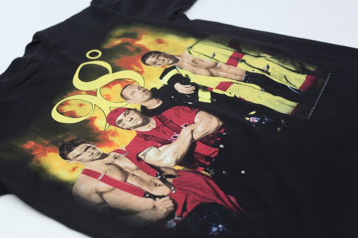 1998 Vintage 98 Degrees Group T-Shirt Black Polygram M