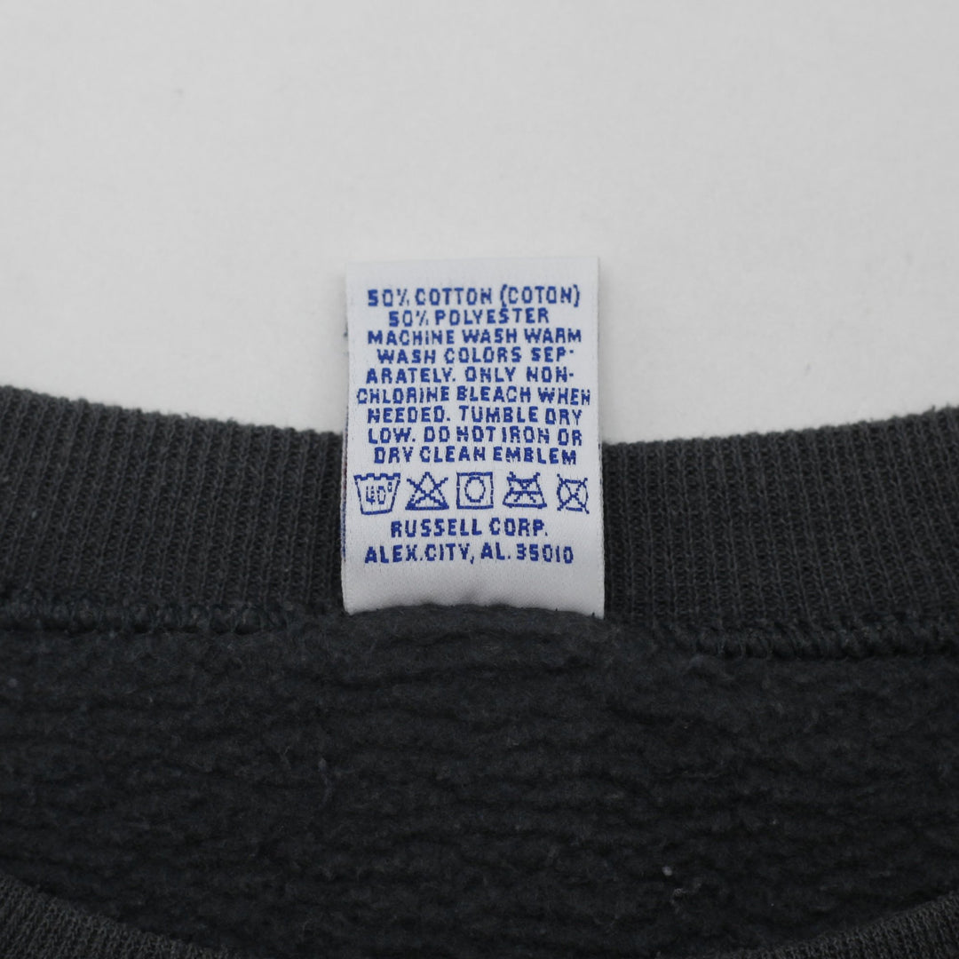 Vintage 90s Russell Athletic Sweatshirt Charcoal Made in USA Size M