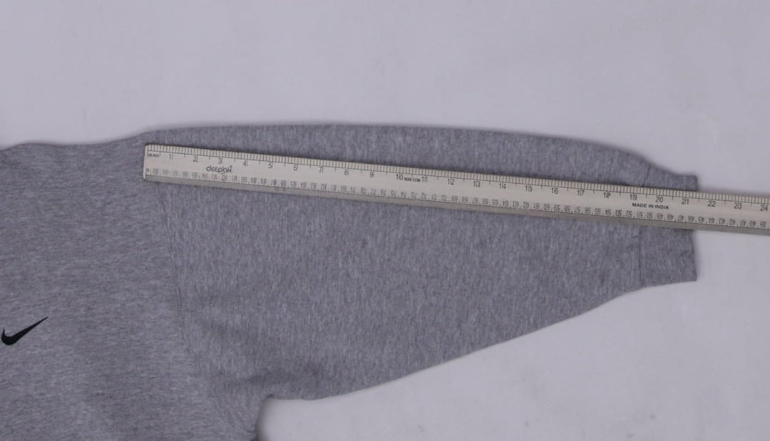 Vintage 90’s Nike Small Swoosh Gray Heather Pullover Hoodie L | Migration_Hoodies - View 7 | Fashion Rerun