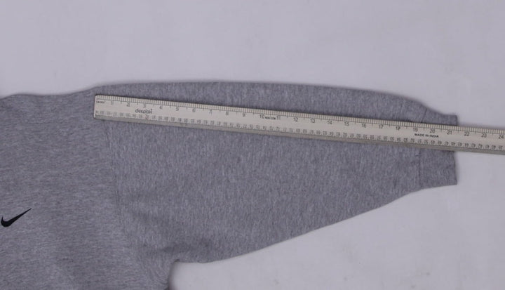 Vintage 90’s Nike Small Swoosh Gray Heather Pullover Hoodie L | Migration_Hoodies - View 7 | Fashion Rerun