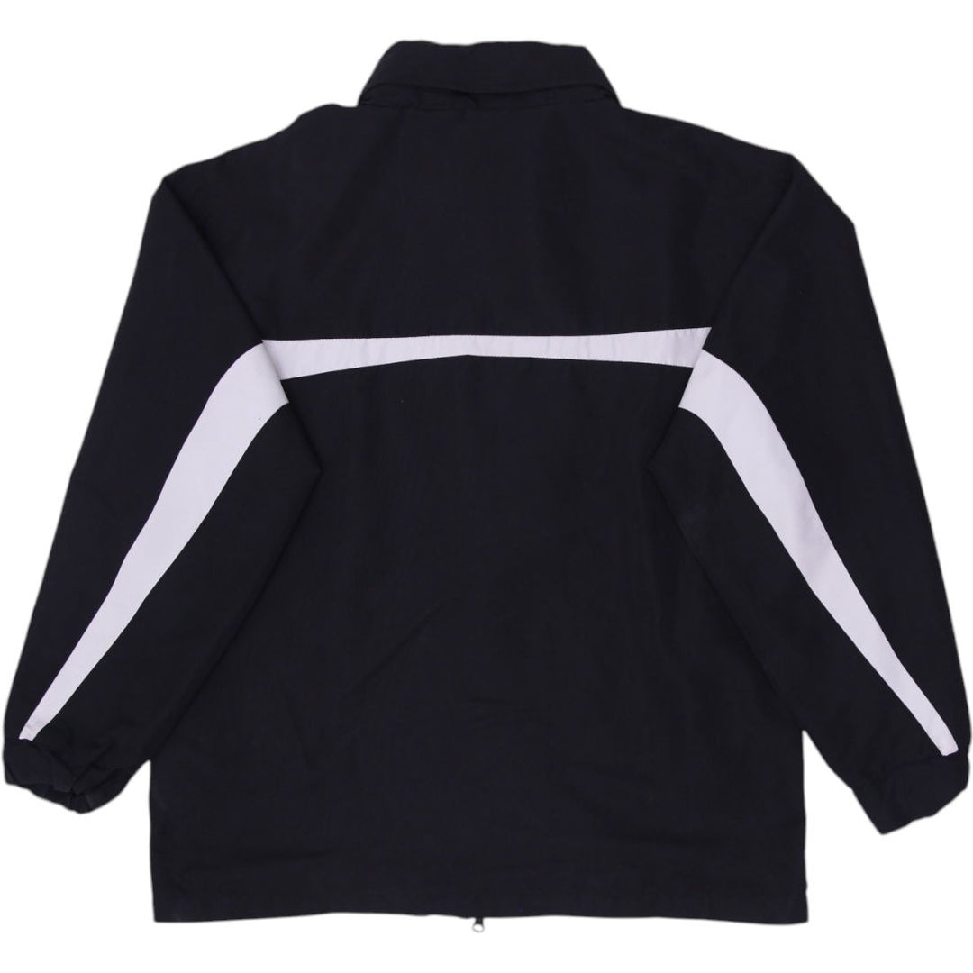 Mens Chase Authentic Athletic Jacket Black Graphic Racing Full Zip Size MD