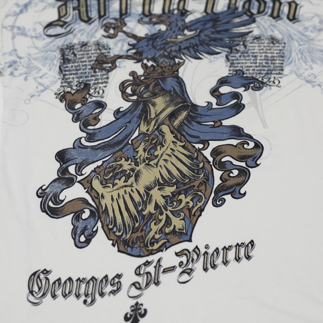 Y2K Mens Affliction Signature Series Georges St-Pierre T-Shirt Size L
