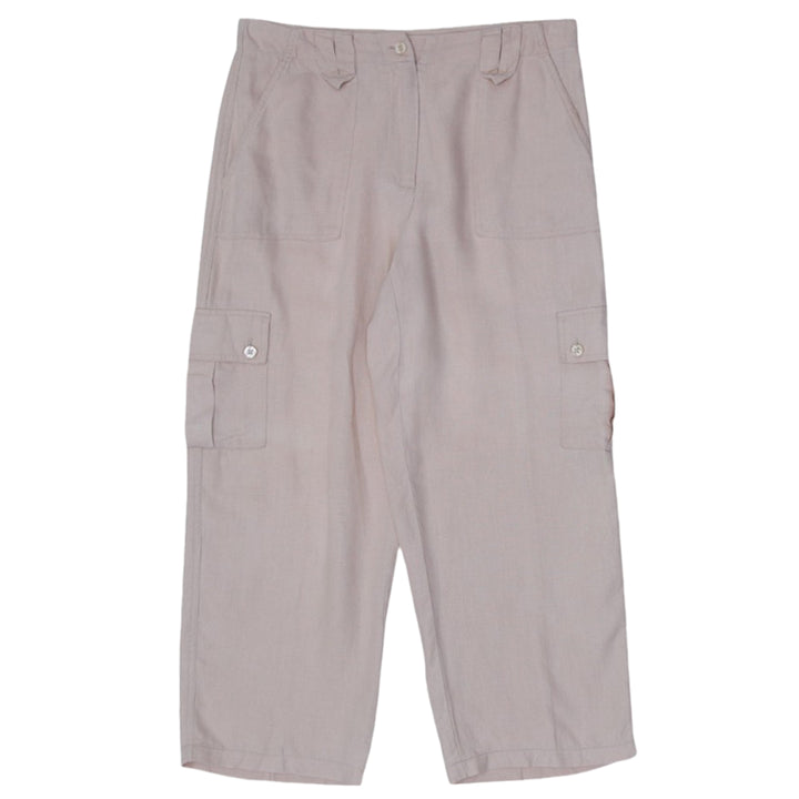 Ladies Real Comfort By Chadwicks 100% Linen Cargo Pants