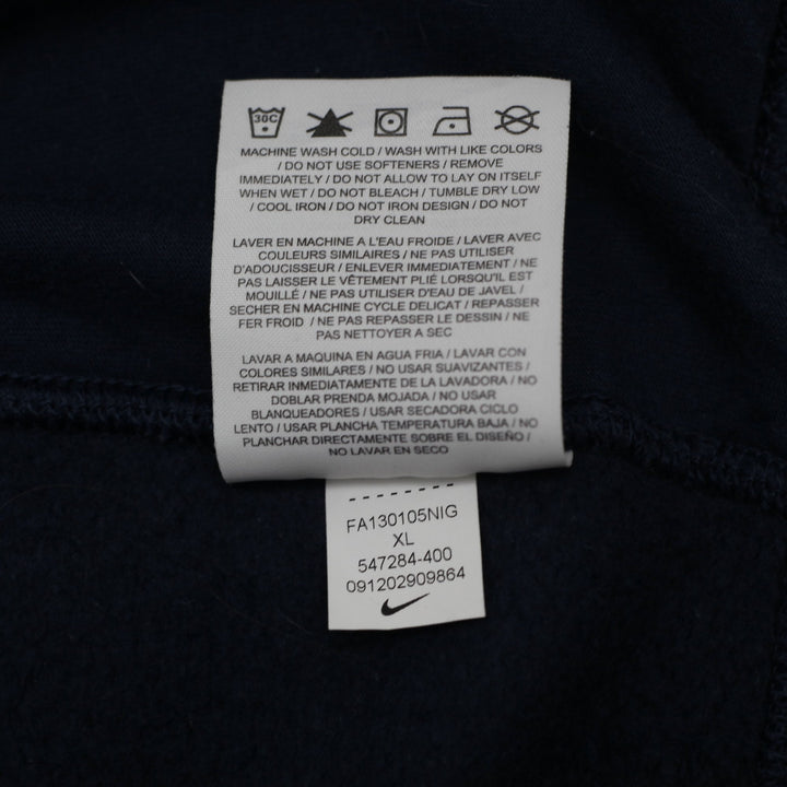 Mens Nike AW77 Raglan Navy Periwinkle Crewneck Sweatshirt Size XL
