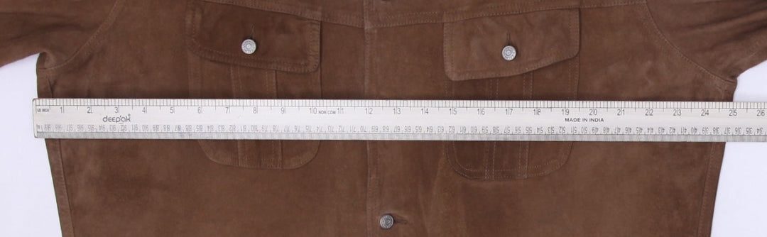 Vintage Mens Polo Ralph Lauren Suede Short Sleeve Shirt Size XL | Migration_Shirts - View 6 | Fashion Rerun