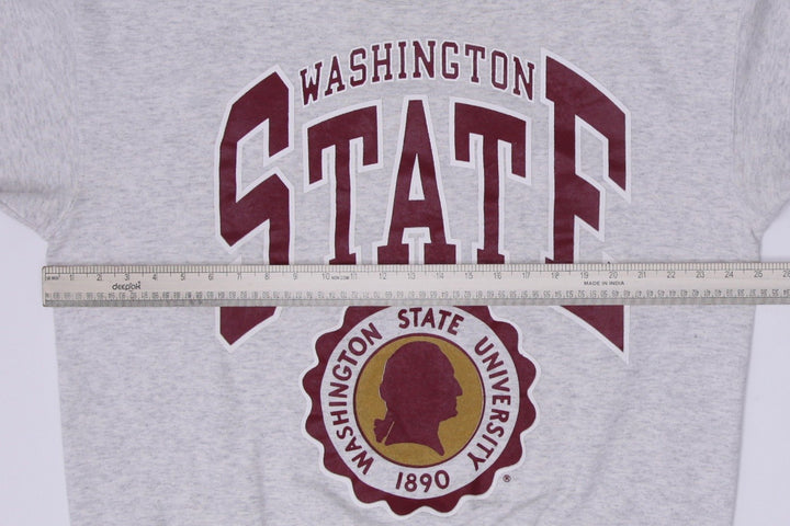 Vintage Nutmeg 90s Washington State Sweatshirt Gray Logo Size XL