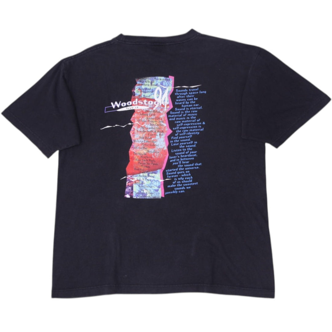 Vintage 1994 Woodstock "Live It Love Pepsi" Concert T-Shirt L | Migration_T-Shirts - Side View | Fashion Rerun