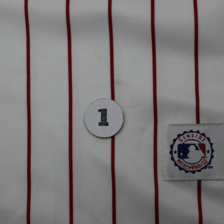 Vintage 00s Majestic Philadelphia Phillies Pinstripe Jersey Size XL | Migration_Jerseys - Alternate View | Fashion Rerun