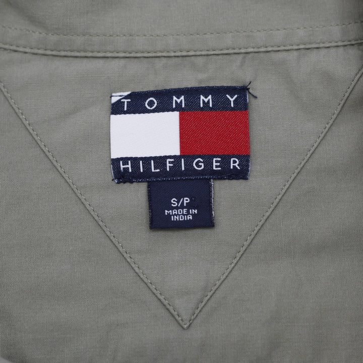 Mens Tommy Hilfiger Olive Khaki Green Button Down Long Sleeve Shirt Size S