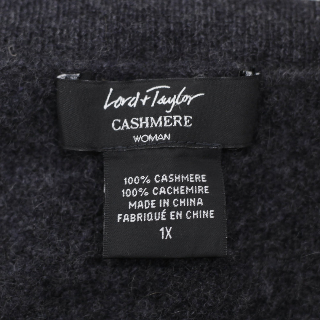 Ladies Lord & Taylor 100% Cashmere V-Neck Sweater