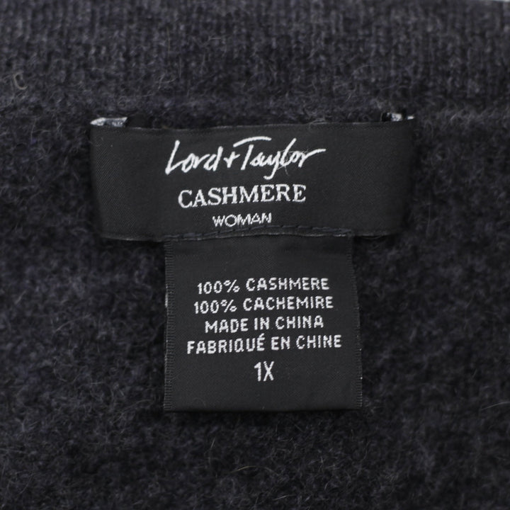 Ladies Lord & Taylor 100% Cashmere V-Neck Sweater