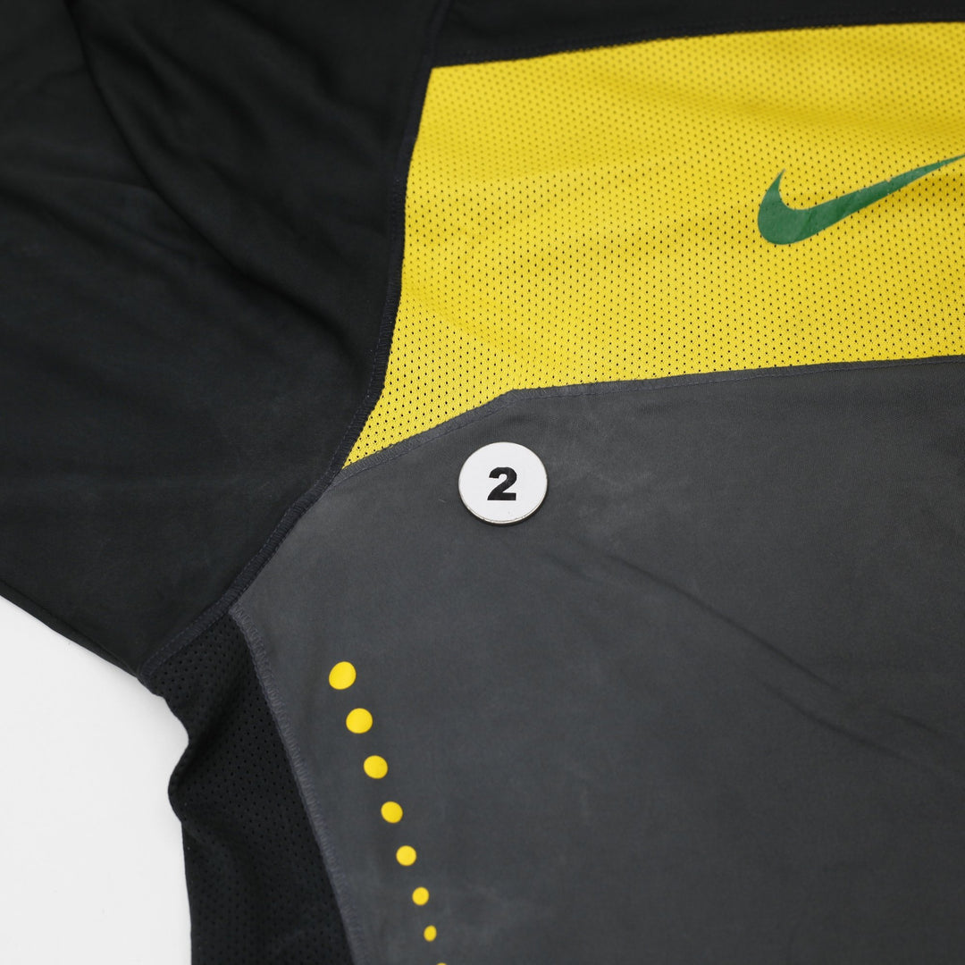 Mens Nike Brazil 2010 World Cup Training Football Shirt Jersey Black Size XL