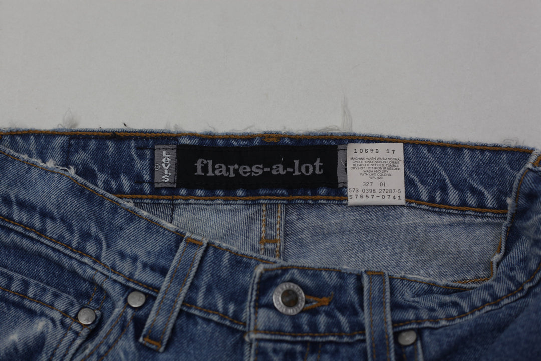 Vintage Ladies Levis Flares A Lot Silver Tab Flared Jeans