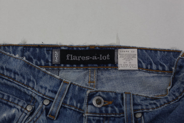 Vintage Ladies Levis Flares A Lot Silver Tab Flared Jeans