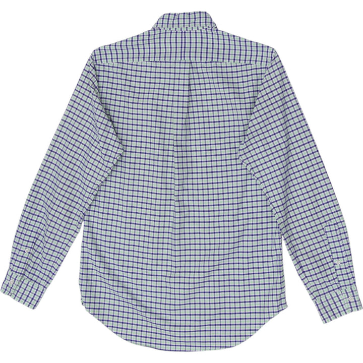 Mens Ralph Lauren Long Sleeve Plaid Button-Down Shirt Size S