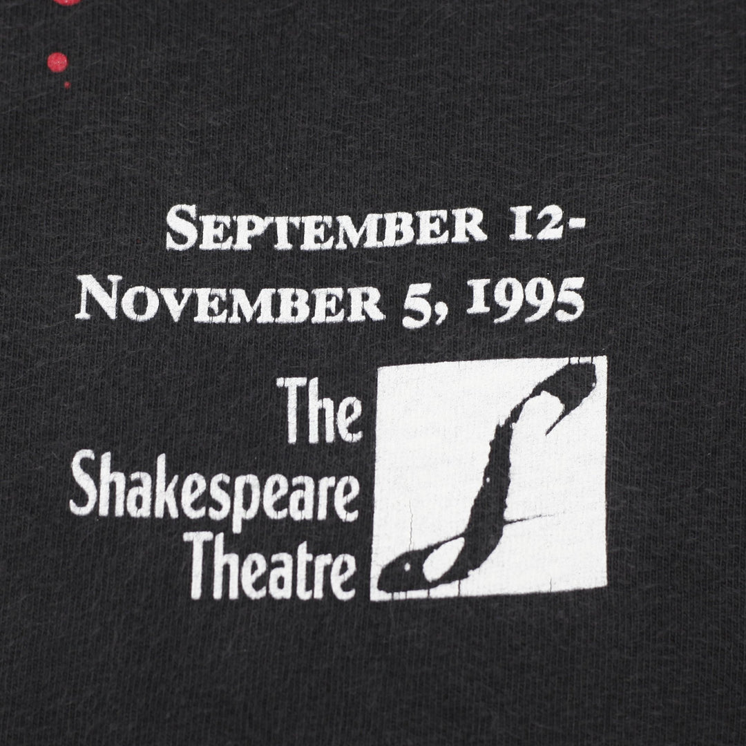 Vintage 90s Macbeth Theatre Promo T-Shirt Medium Black Single Stitch Made In USA