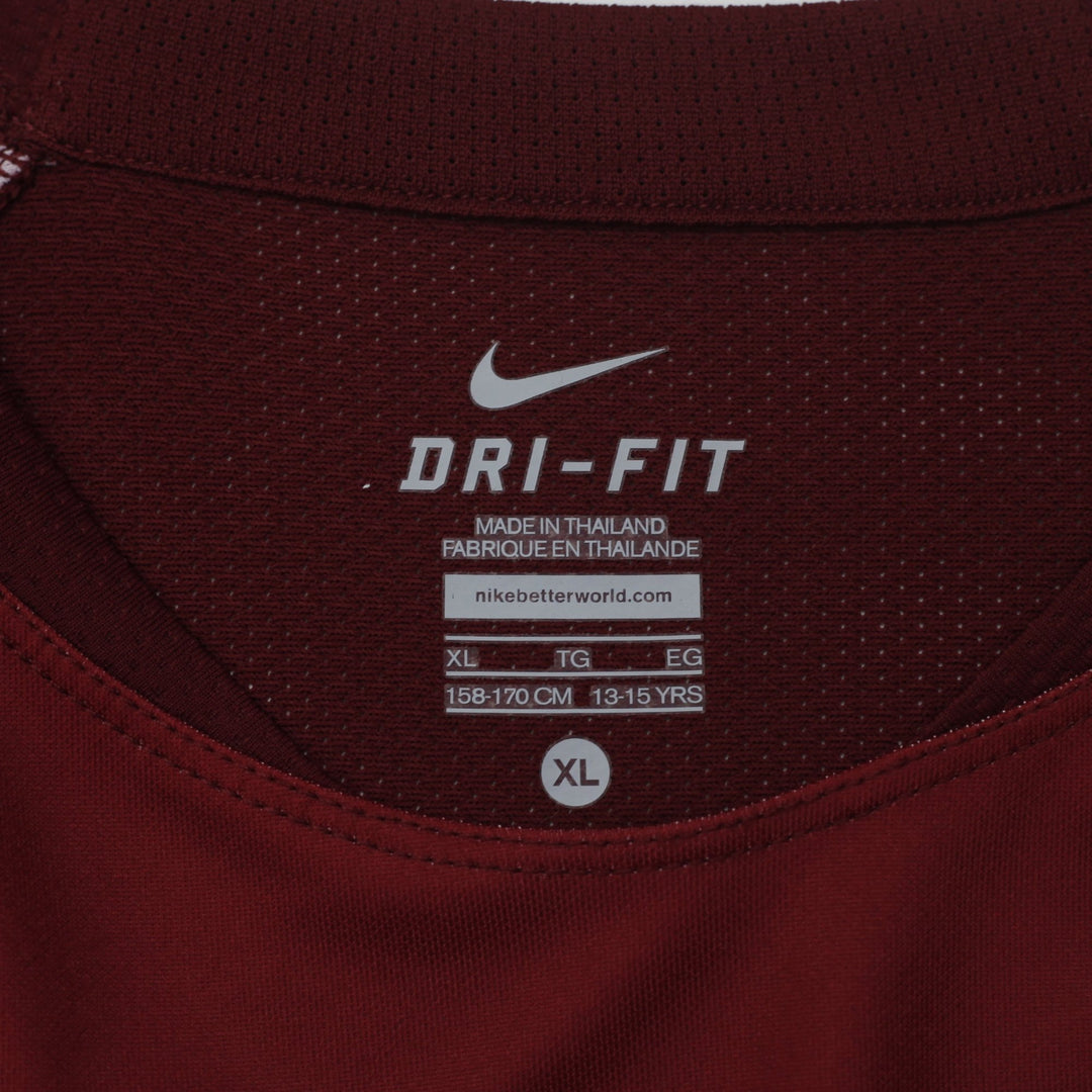 Youth Boys Nike Roma Training Jersey Maroon Dri-FIT Soccer Logo XL (13-15) | Migration_Jerseys - Back View | Fashion Rerun