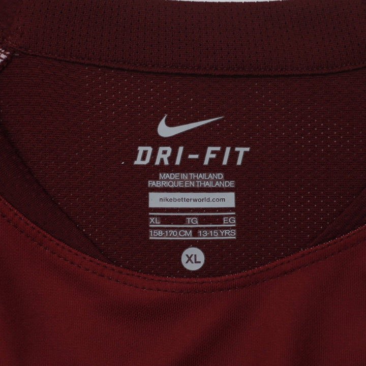 Youth Boys Nike Roma Training Jersey Maroon Dri-FIT Soccer Logo XL (13-15) | Migration_Jerseys - Back View | Fashion Rerun