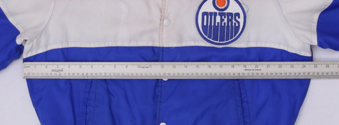 Vintage Shain 90s NHL Hockey Oilers Button Jacket | Migration_Jackets - View 10 | Fashion Rerun