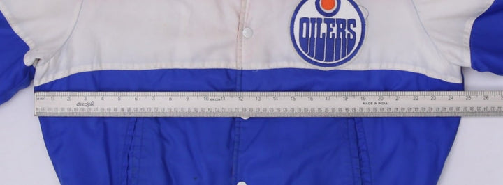 Vintage Shain 90s NHL Hockey Oilers Button Jacket | Migration_Jackets - View 10 | Fashion Rerun