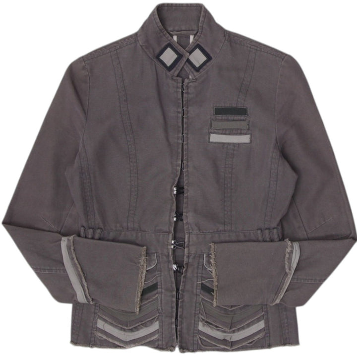 Y2K Ladies Light Green Front Hook Jacket