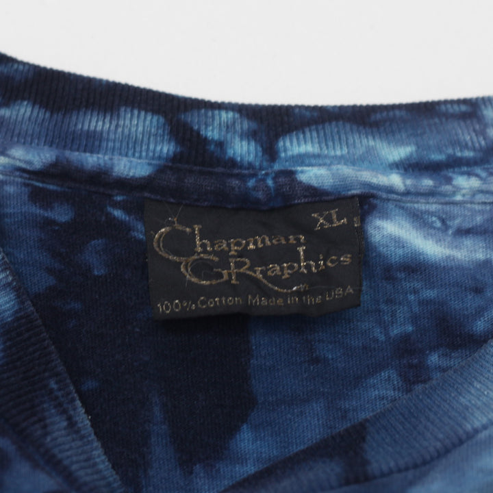 Vintage Liza Chapman Earth Warriors Tie Dye T-Shirt Single Stitch Made In The USA XL - Fashion Rerun Vintage Migration_T-Shirt