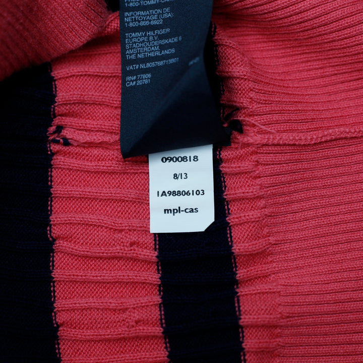 Ladies Tommy Hilfiger Cable Knit V-Neck Sweater Size L