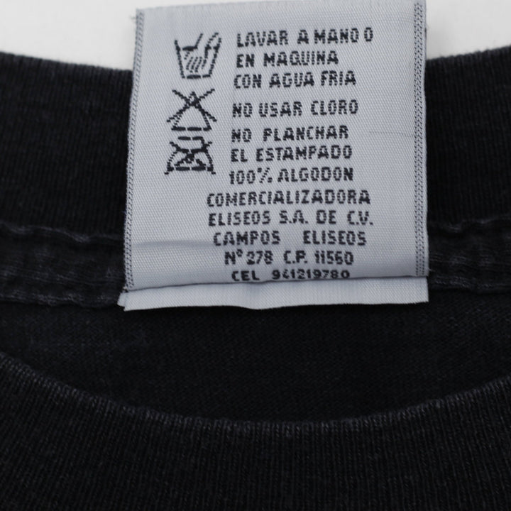 Vintage 90s Planet Hollywood Cancun Graphic T-Shirt Size Medium Black Mayan Pyramid Logo
