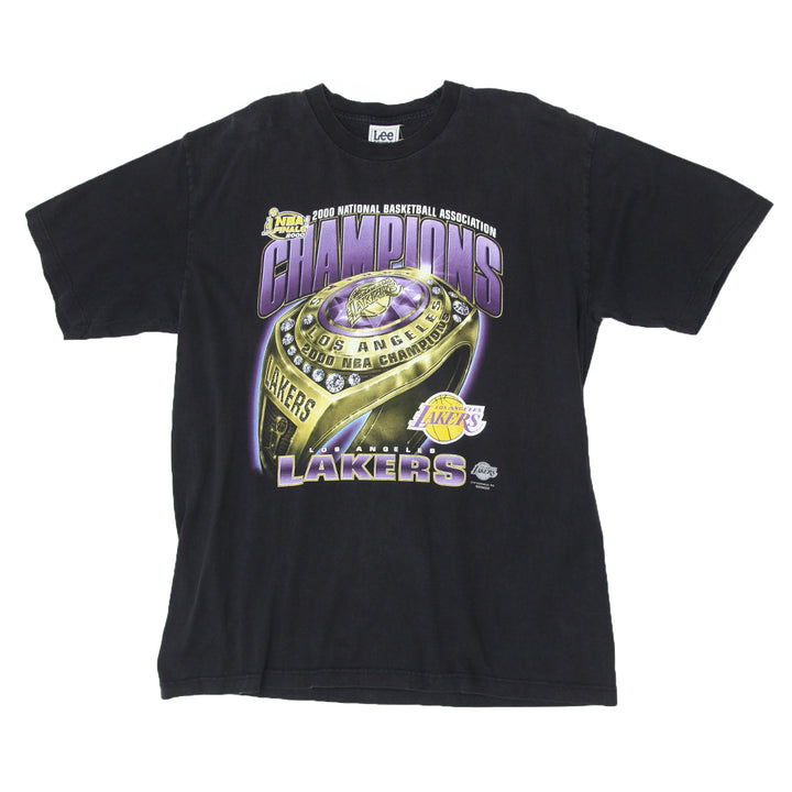 2000 Vintage Los Angeles Lakers NBA Finals T-Shirt Lee Sports XL