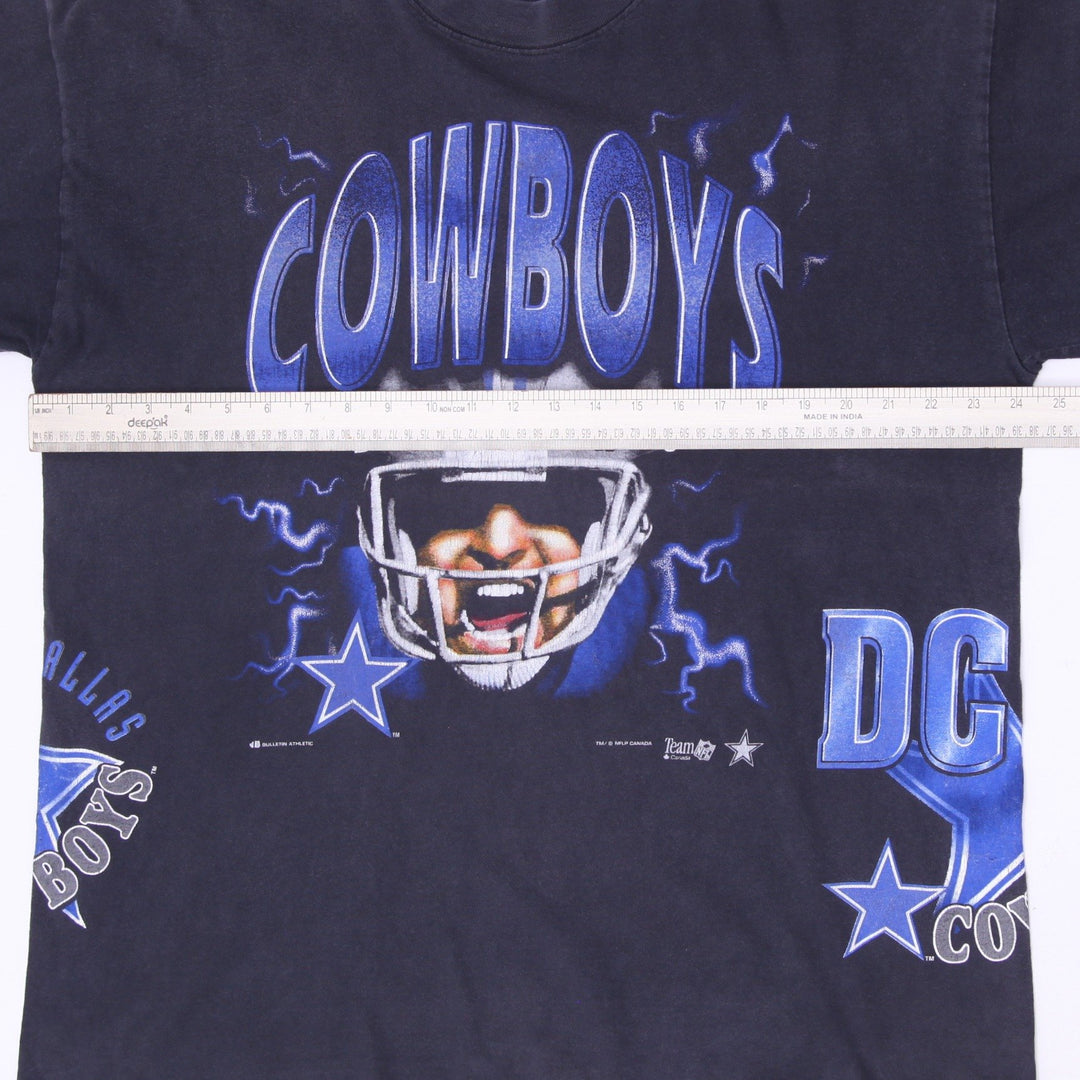 Vintage Bulletin Athletic Dallas Cowboys All Over Print T-Shirt One Size AOP
