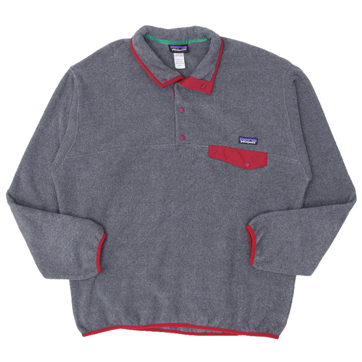 Mens Patagonia Synchilla Snap T Fleece Pullover Gray - Fashion Rerun Vintage Migration_Sweaters