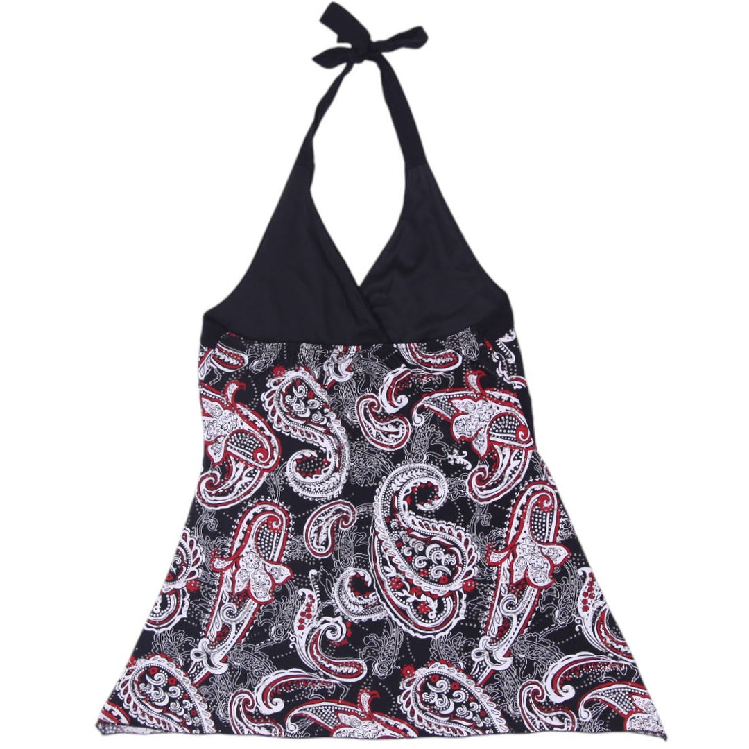 Y2K Ladies La Senza Paisley Babydoll Halter Top Size L