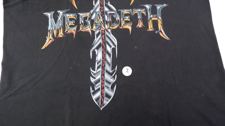 Vintage 1997 Megadeth Faded Band T-Shirt Single Stitch