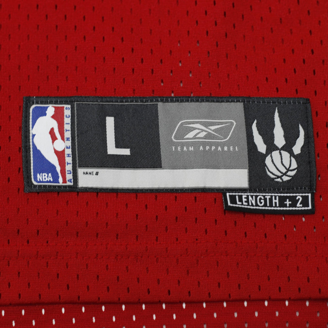 Mens Reebok Vince Carter #15 Toronto Raptors Basketball Red Jersey Size L