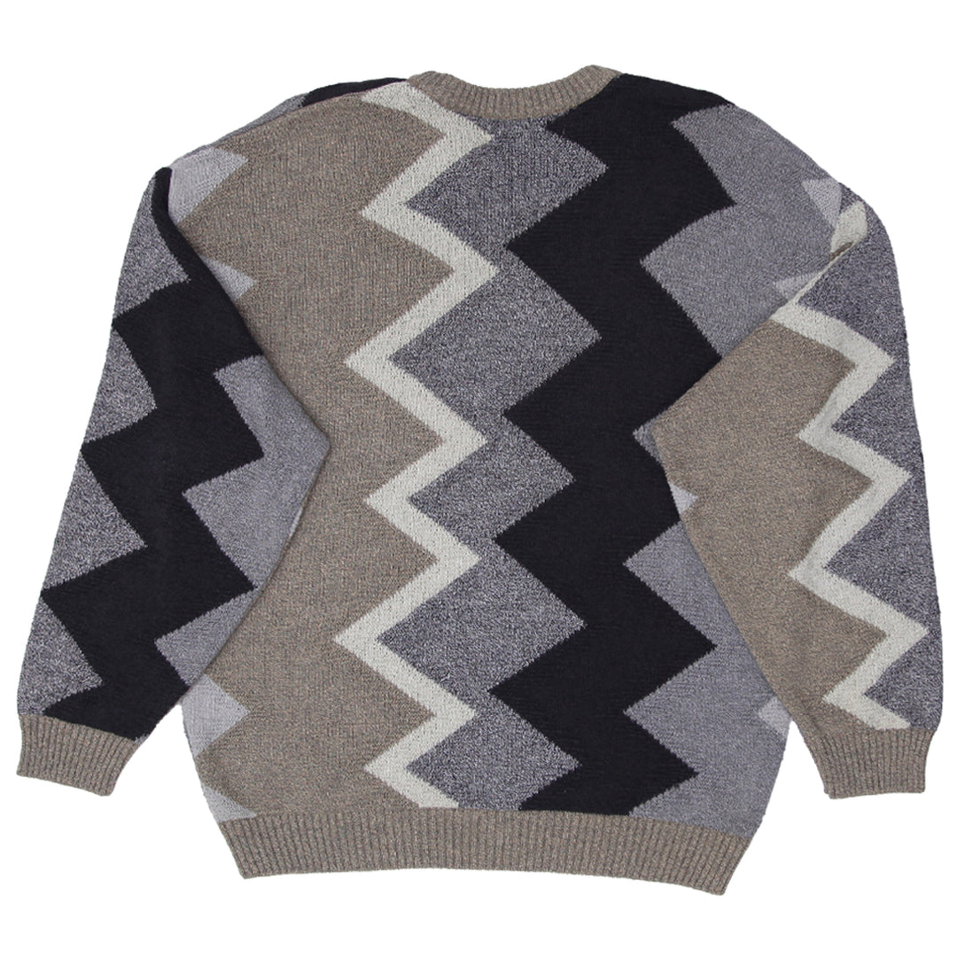 Vintage Tundra Canada Zigzag Knit Sweater Size Large - Fashion Rerun Vintage Migration_Sweaters