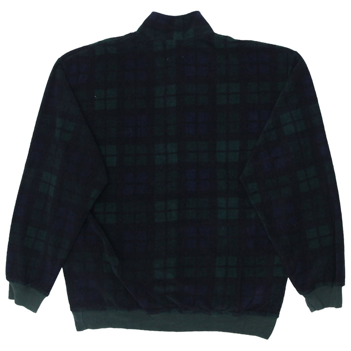 Vintage Gap Blackwatch Plaid Fleece Quarter Zip Pullover - XL - Fashion Rerun Vintage Migration_Sweaters