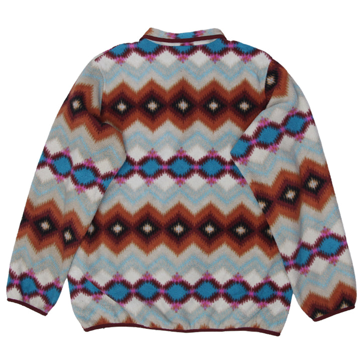 Ladies Patagonia Synchilla Aztec Motif  Snap T Fleece Pullover - Fashion Rerun Vintage Migration_Sweaters