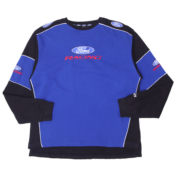 Vintage Dub Sportz Ford Racing Fleece Sweatshirt - Fashion Rerun Vintage Migration_Sweaters