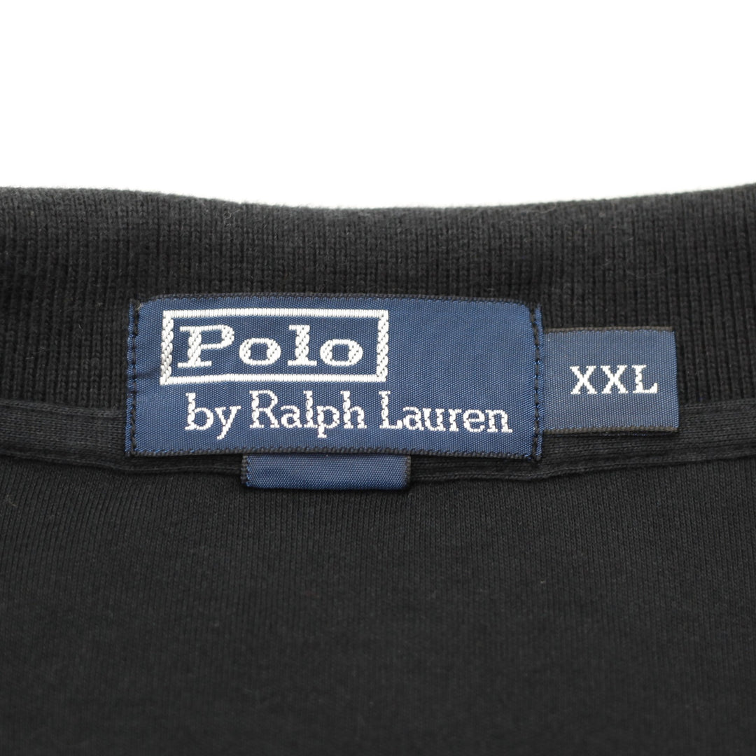 Mens Ralph Lauren Polo Black Short Sleeve Iconic Embroidered Classic Size XXL