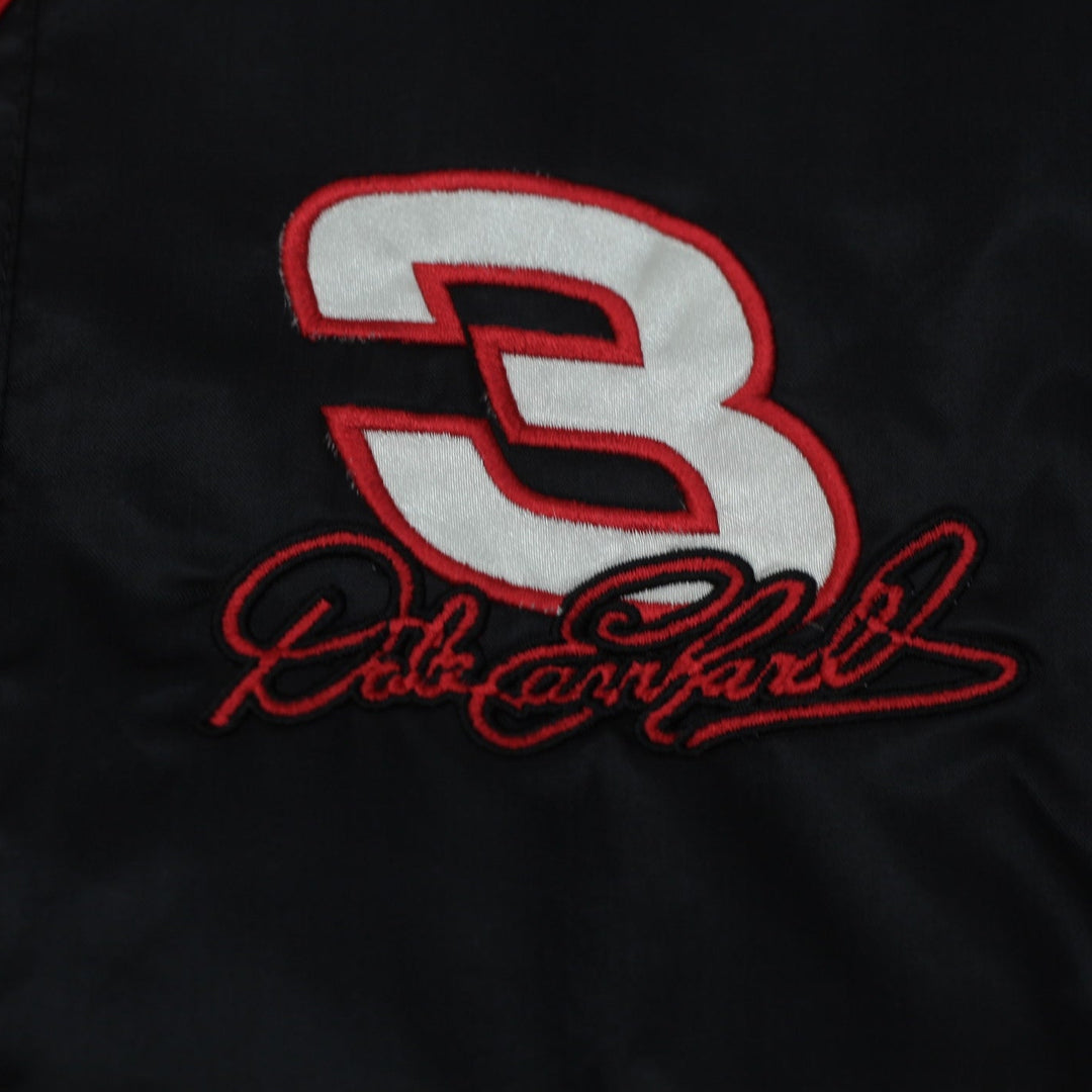 Vintage 90s Nutmeg Mills Dale Earnhardt Sr #3 Satin Nylon Nascar Jacket