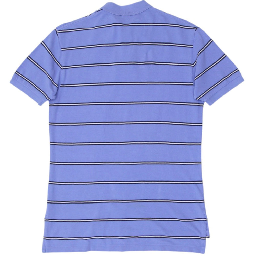 Mens Polo By Ralph Lauren Striped Blue Polo T-Shirt L | Migration_T-Shirts RL Collection - Side View | Fashion Rerun