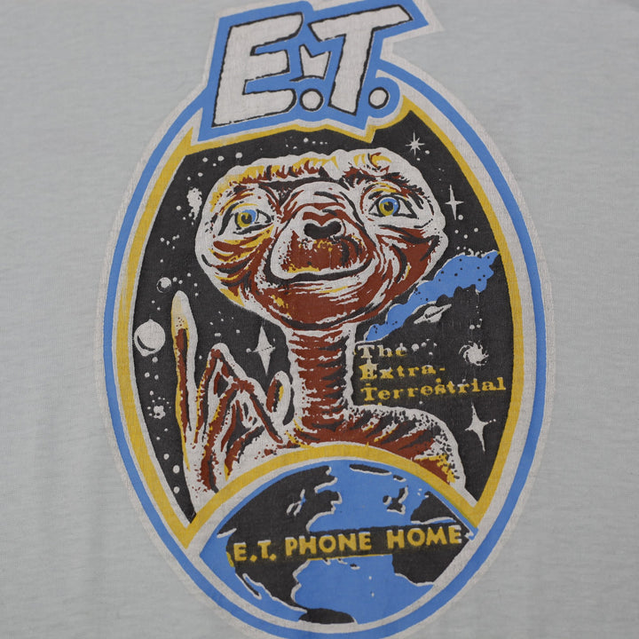 Vintage 1982 E.T. The Extra-Terrestrial T-Shirt Light Blue #1 Mom Back Graphic Made In USA Single Stitch M