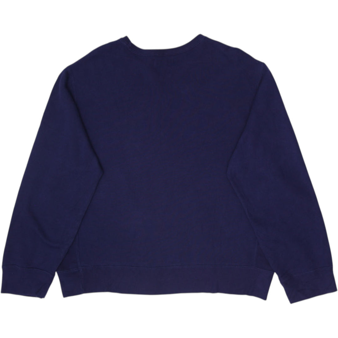 Vintage Polo By Ralph Lauren Navy Fleece Crewneck Sweatshirt Size XXL