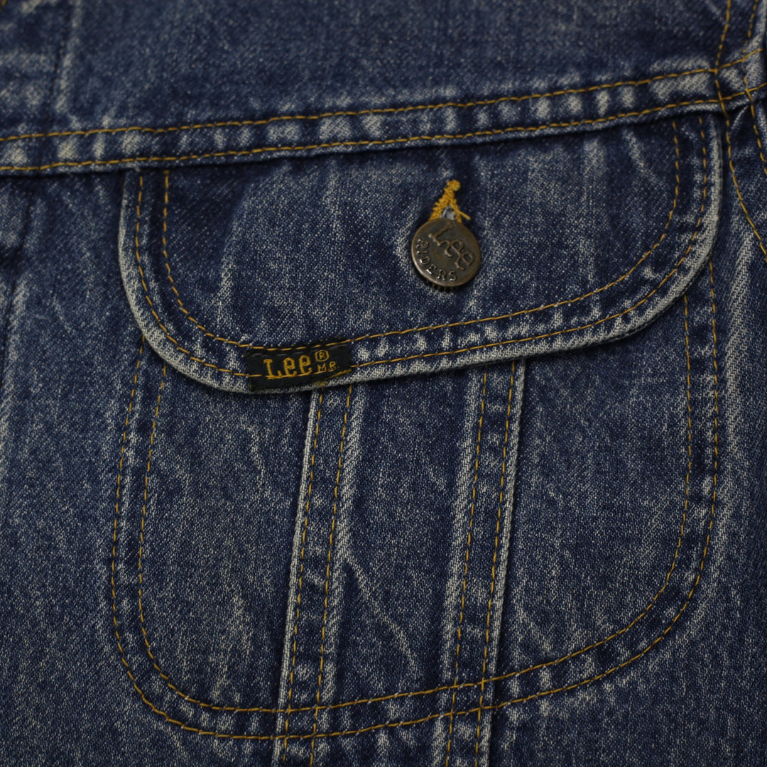 Vintage Ladies Lee Denim Trucker Jacket Washed Blue