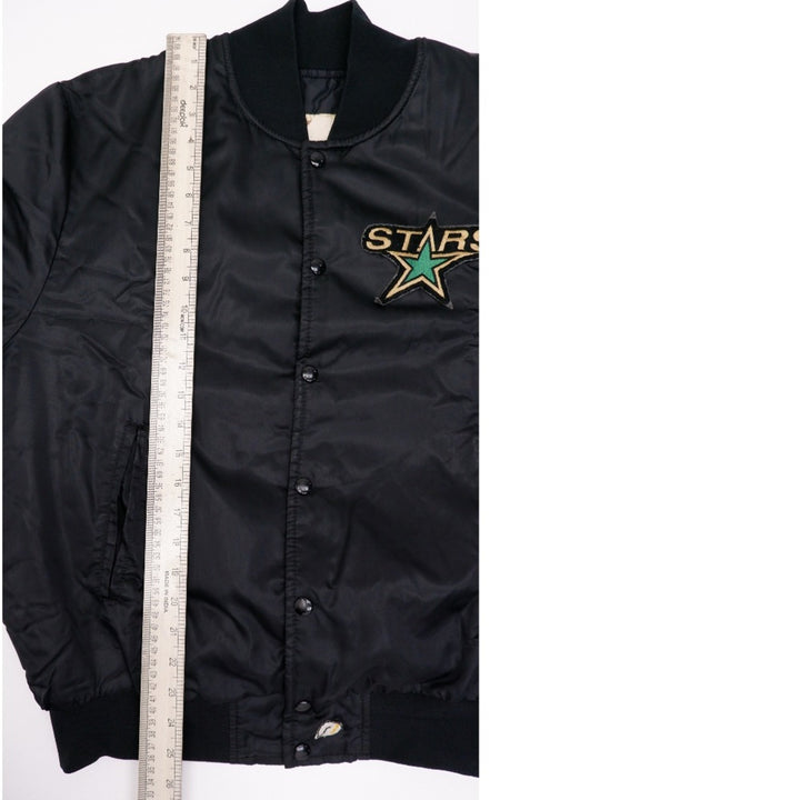 Vintage Mens NHL Stars Satin Jacket Navy Blue Embroidered Logo | Migration_Jackets - View 6 | Fashion Rerun