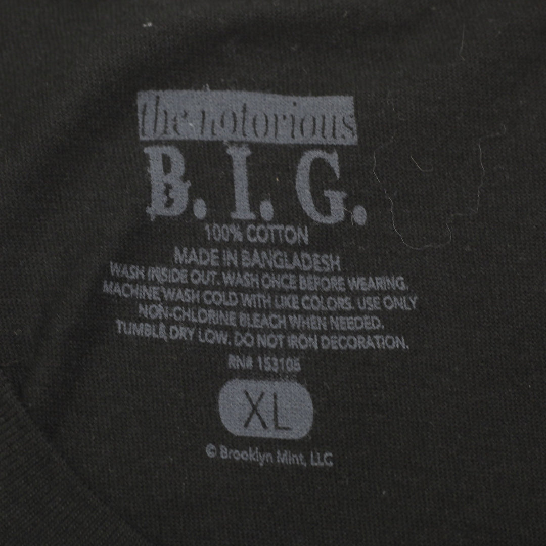 Mens The Notorious B.I.G.Graphic Hip Hop T-Shirt Size XL
